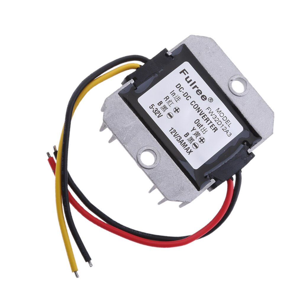 Régulateur de convertisseur cc/cc 5-32V, abaisseur à 12V 3A, alimentation de voiture