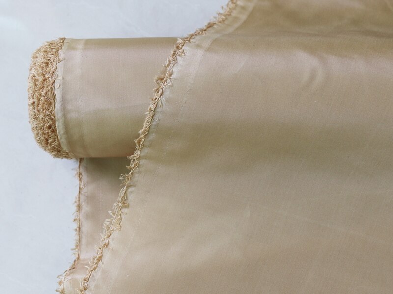 Vormige Zijden Trouwjurk Stof Garen Geverfd Taffeta Elegante Champagne 100*140Cm