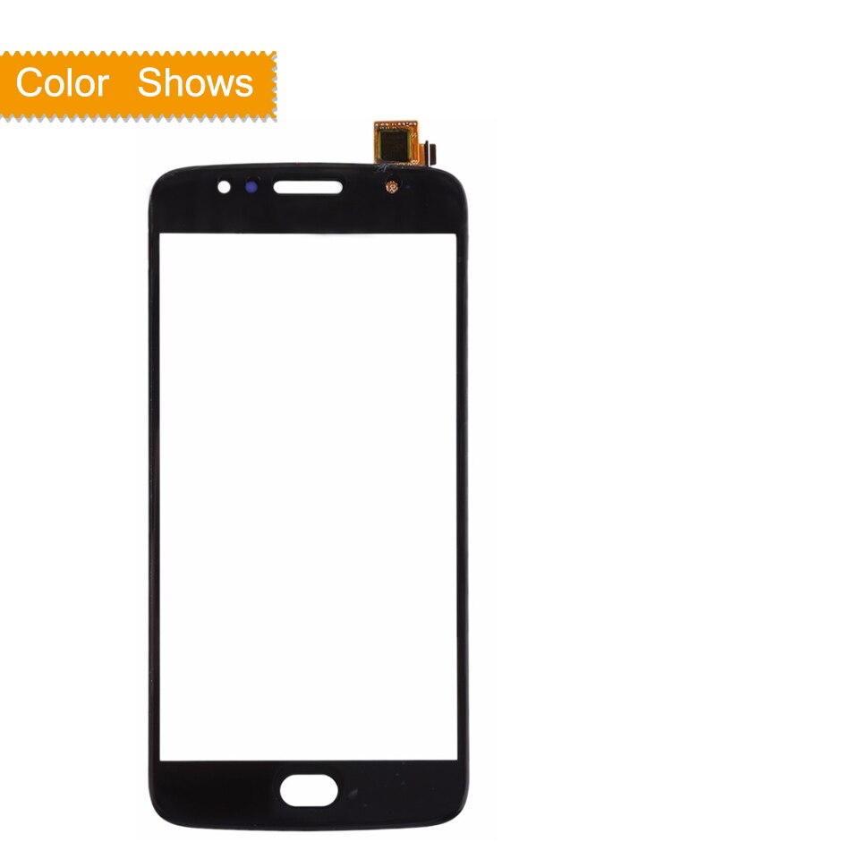 Sensor de Panel de vidrio frontal ORIGINAL para Motorola Moto G5S Touch XT1791 XT1792 XT1794 XT1795 XT1797 Digitalizador de pantalla táctil: black no gift