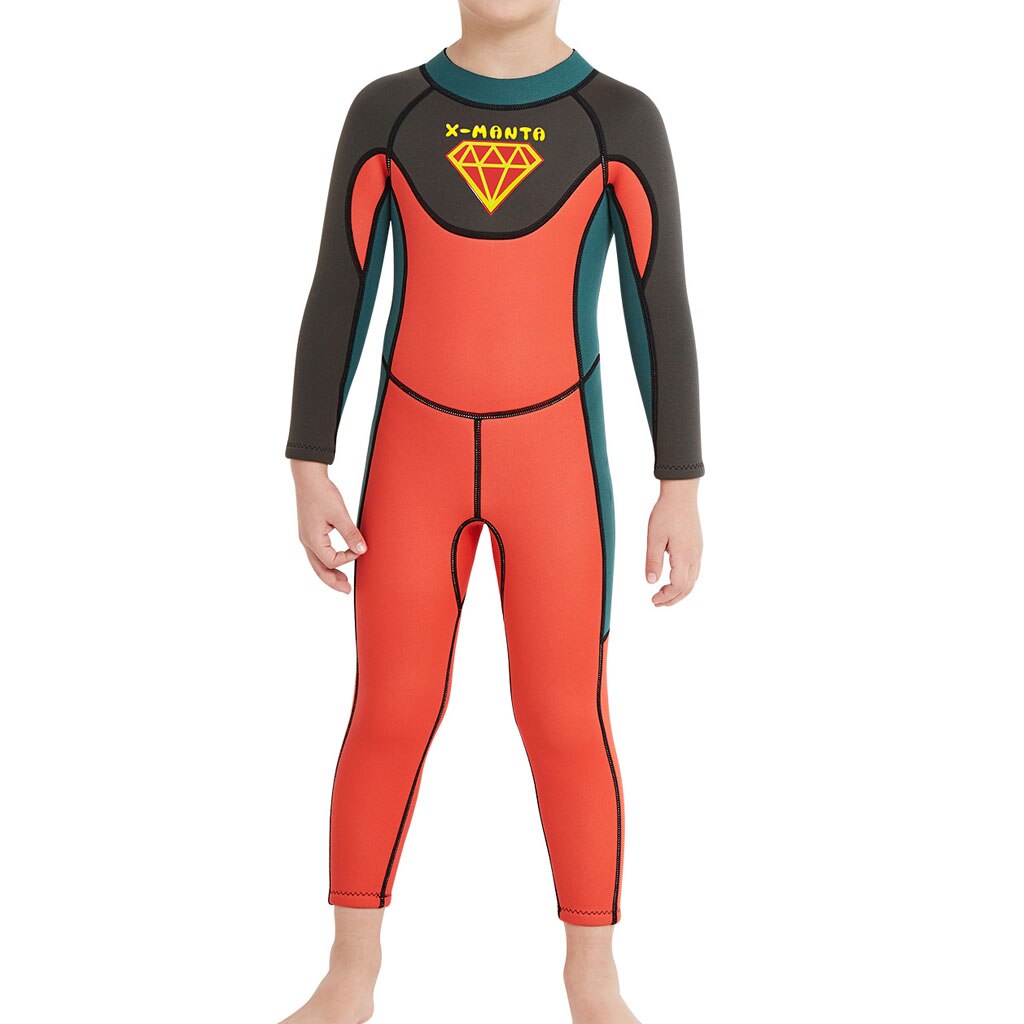 Kinderen Lange Mouwen Wetsuit Voor Duiken Kajak Onderwatervissers