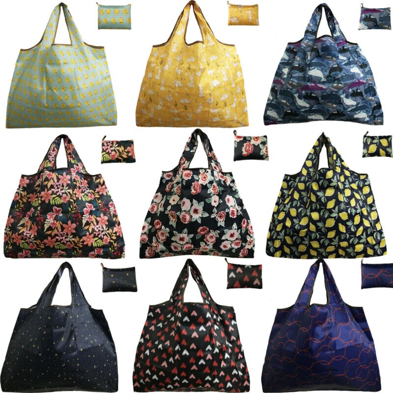 Waterdichte opvouwbare schoudertas shopper herbruikbare tas strand boodschappentas reistas 58*68cm