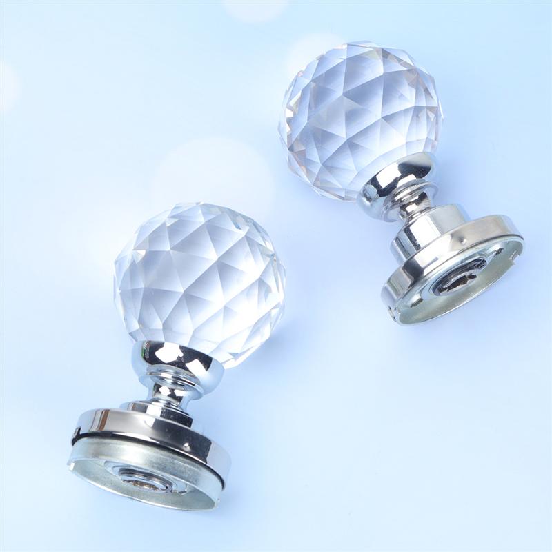 1Pc 50Mm Chinese Stijl Knoppen Badkamer Glas Handvat Ronde Minimalistische Hand Grip Moderne Handvat Voor Badkamer Deur Thuis