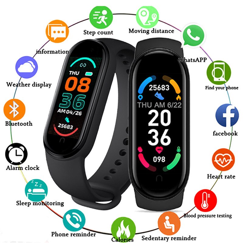 Sport Fitness Smart Horloge Waterdicht Hartslagmeter Armband Tracker Bluetooth Remote Camera Stappenteller Voor Iphone Android