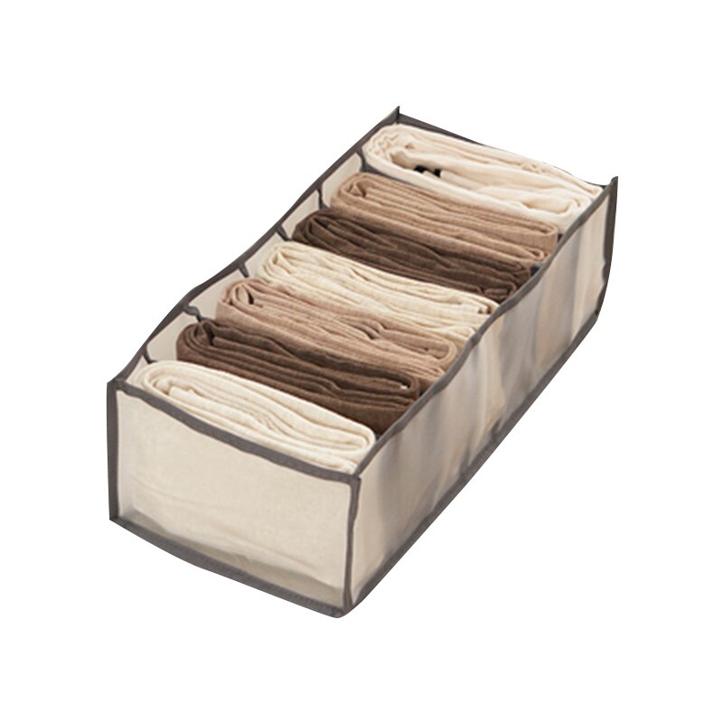 Anpassbare Jeans-Aufbewahrungsbox mit Fächern, Socken, Kleidung, Unterhosen, Schubladenteiler, Unterwäsche-Aufbewahrungsbox, Schrank-Organizer: verrotten