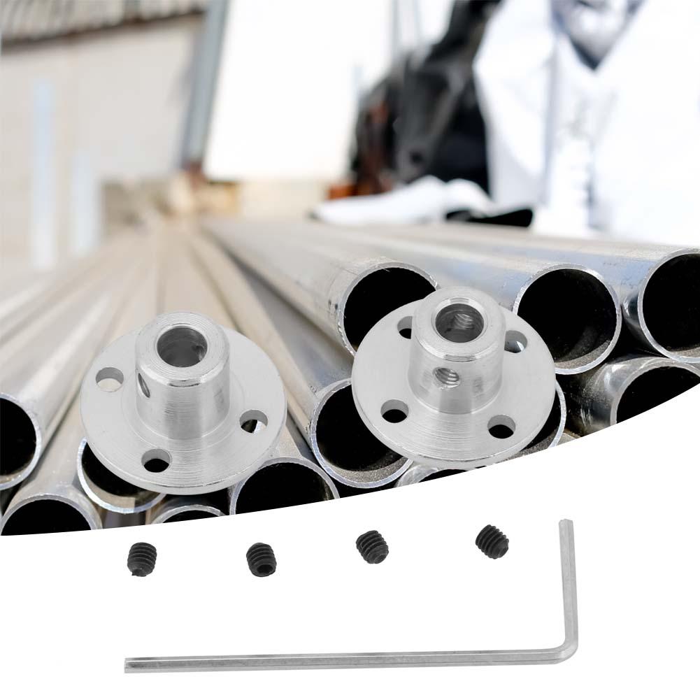 2Pcs M3 5x10mm Rigid Flange Coupling Kit Motor Shaft Coupler Connector Electroplated Iron Quick Coupling Shaft Adapter Sleeve