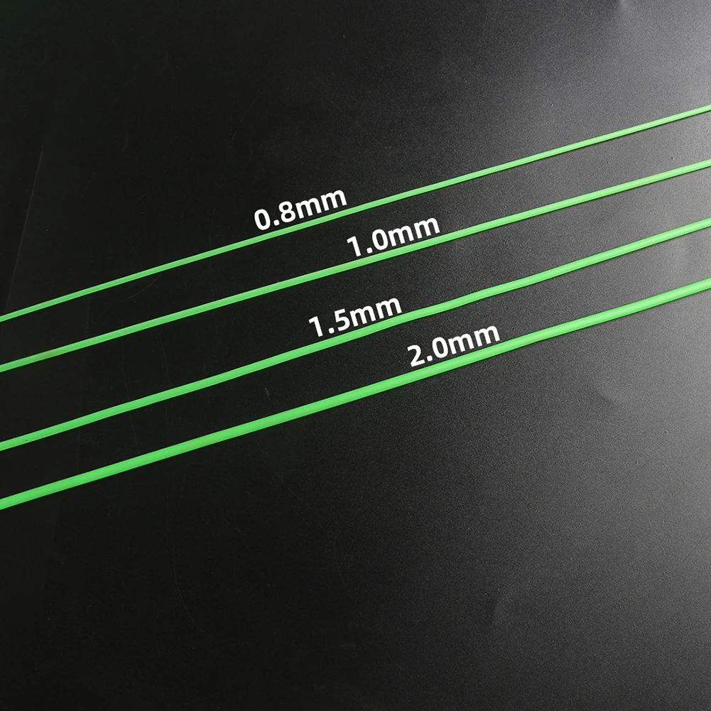 1/1.5m Fishing Night Luminous Tube Green Soft Silicone Fishing Sleeves Fishing Rig Hook Line Glow Pipe Light Tackle