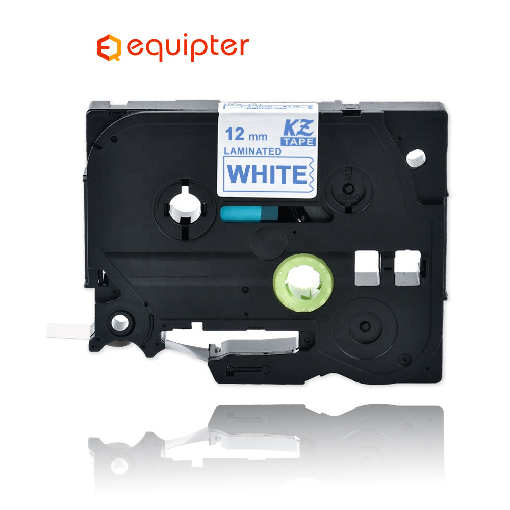 Blauw Op Wit 12 Mm TZE-233 Compatibel Brother P-Touch Label Printer Refill Label Tape Tze233 Tz-233 Tze Tz 233 Tz233 Tze Tape