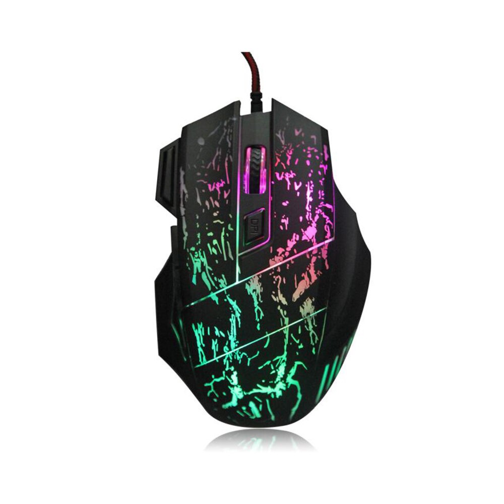 Led-gaming-maus, computermaus, gamer-maus, 5500 dpi, farbig, optisch, usb-pc-maus, ergonomisch, kabelgebunden, profi-qualität für pc, laptop, spiele, lagerbestand