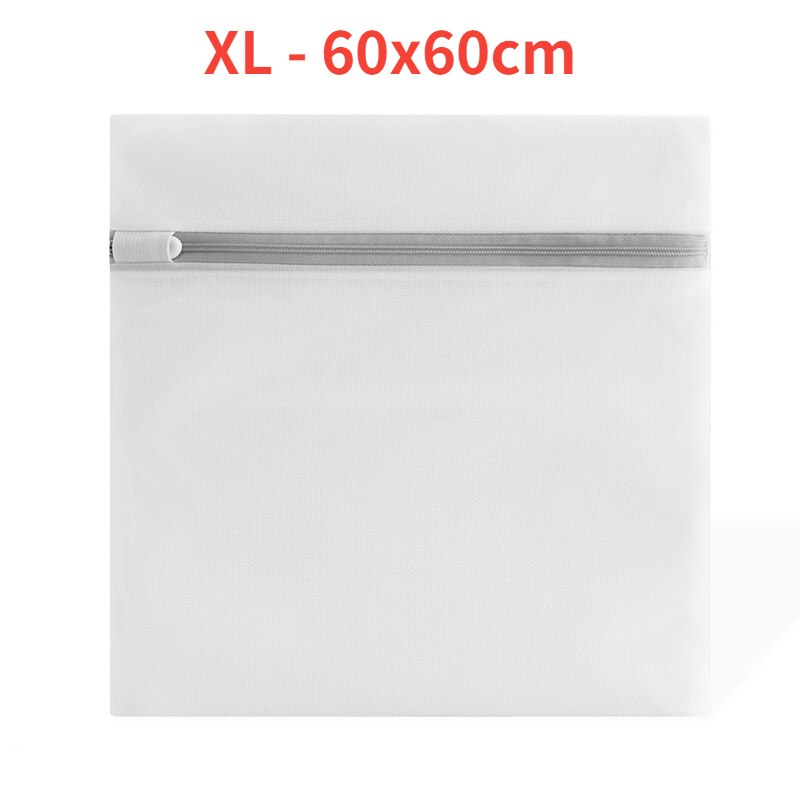 Sacchetti di lavaggio a rete con cerniera grigia borsa per lavatrice per uso domestico per biancheria intima per biancheria calze per reggiseno organizzatore di vestiti sporchi cesto per biancheria: XL - 60x60cm