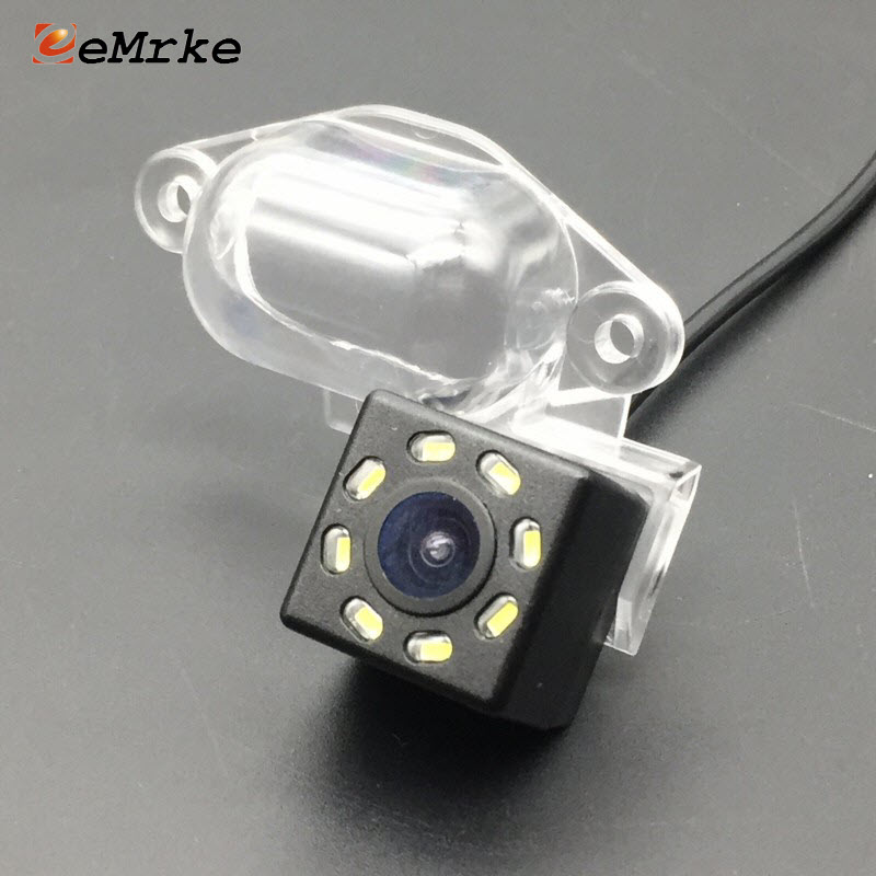 EEMRKE 8 LED Car Camera HD CCD Night Vision Rear View Backup Parking Vehicle Camera for Nissan X-Trail Xtrail X Trail T30