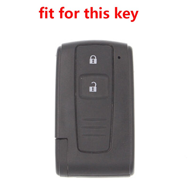 Til toyota prius passo avensis krone corolla verso silikone bil nøglebrik cover etui nøgle cover cap nøgle nøgleringe
