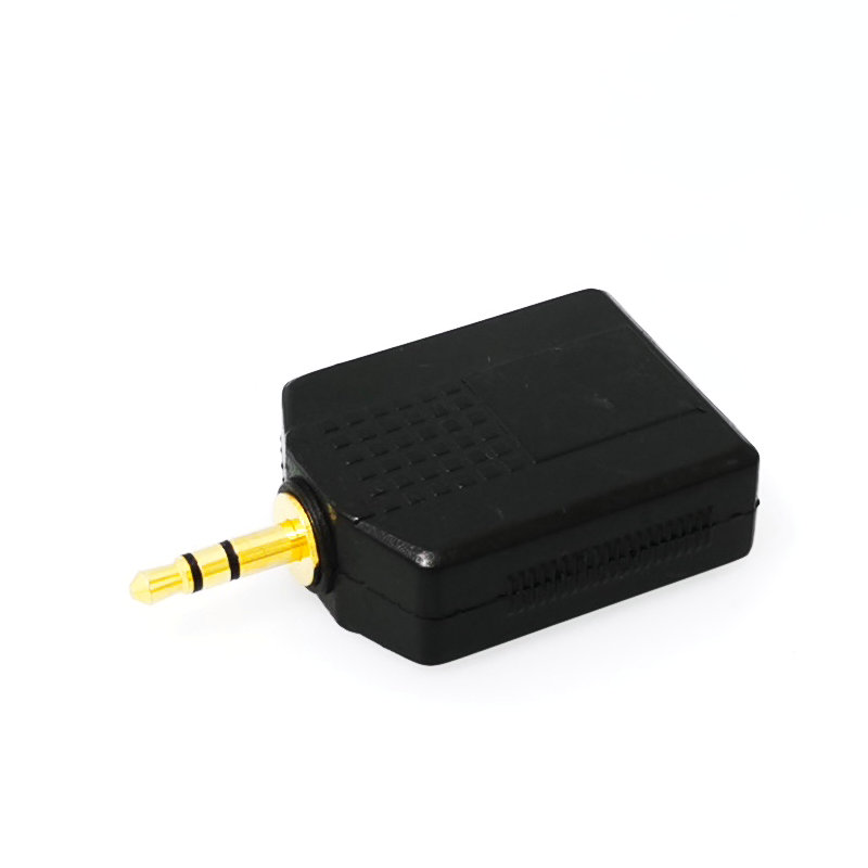 1/4 lydjack 6.35mm 3.5mm kontakter jack for hodetelefon mikrofon splitter omformer 6.3 3.5