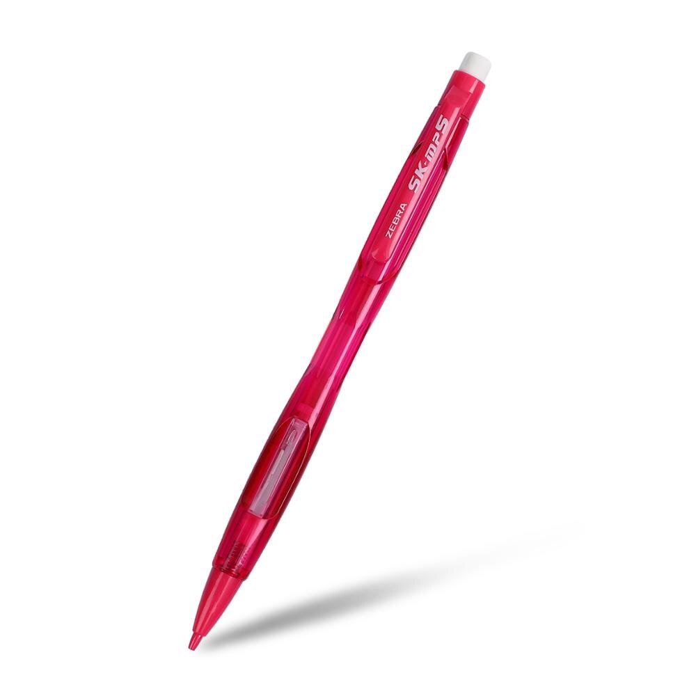 1pc zèbre C-MA-100 crayon mécanique 0.5mm incassable 5 couleurs crayons avec gomme pour étudiant écriture fournitures scolaires: CA-MA100-R