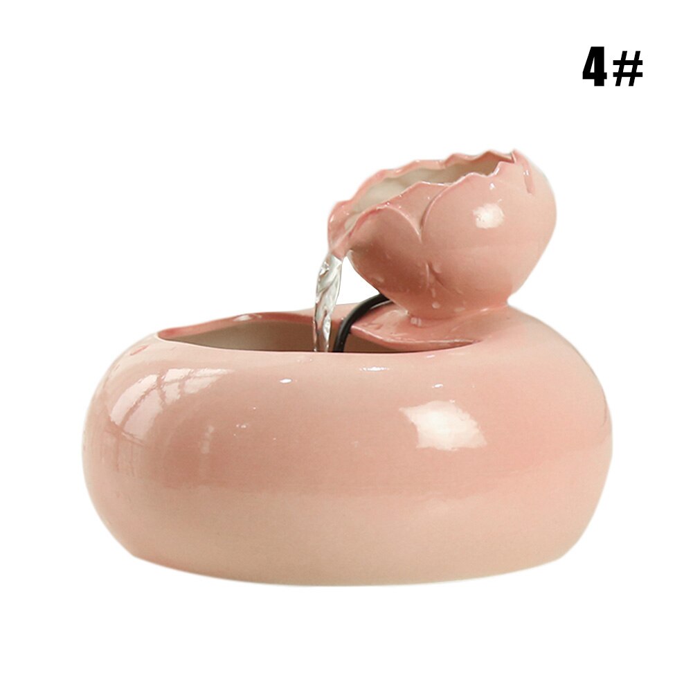 Newly Cat Ceramic Water Fountain Automatic Pet Drinking Fountain Quiet Electric Water Dispenser: 4