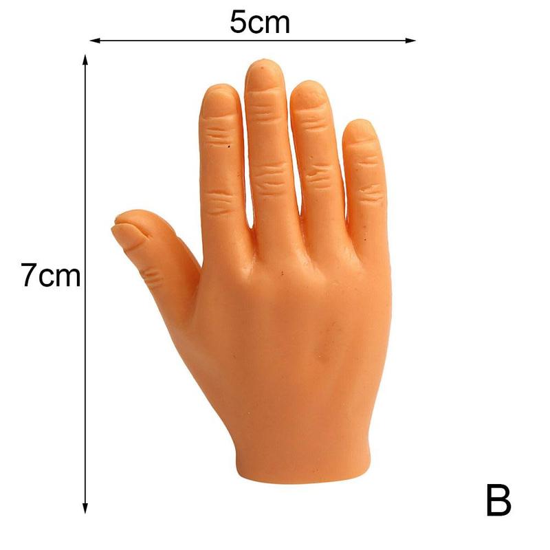 1pc nyhed sjov fem fingre håndflader ja knytnæve ok langfingre sæt legetøj omkring den lille hånd model halloween legetøj barn: B