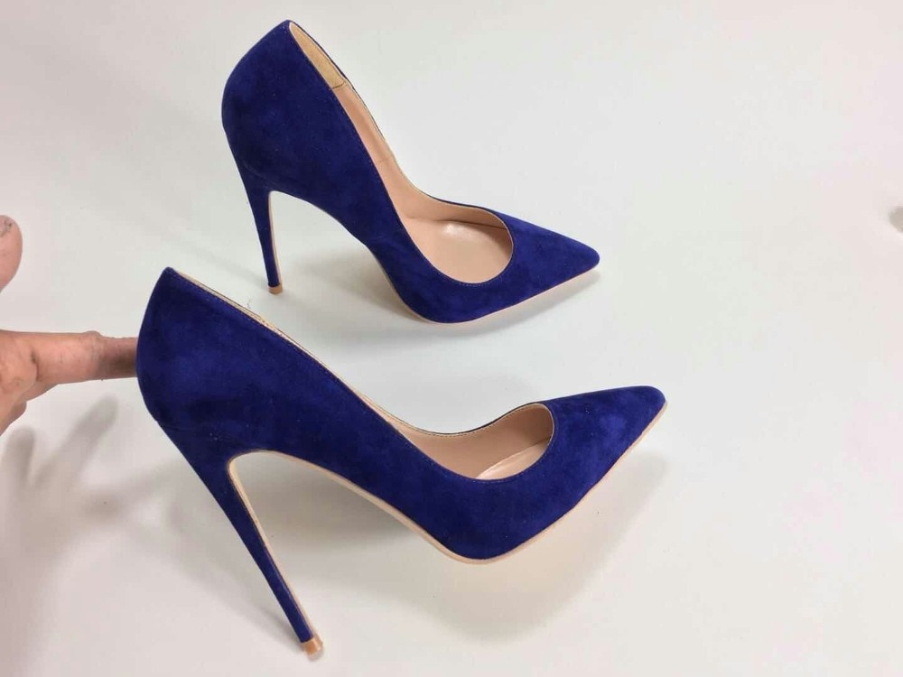 Gizelle Vrouwen Stiletto Hoge Hak Puntpompen Dames Party Clubbing Werk Hof Schoenen Maat 3-12, Zwart Patent, 44 EU