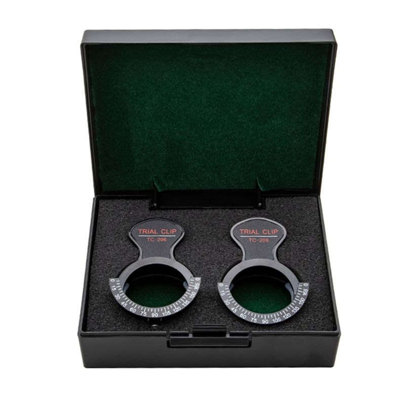 2PCS Trial Frame Clip Lens Frames Optometry Single Eye Optical Test Frame Stand 85WF