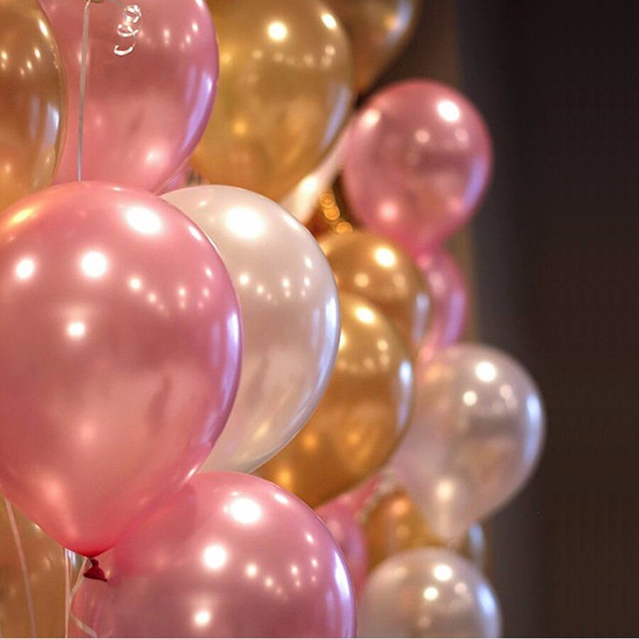 10 Inch 500 Stuks 1.5G Ronde Verjaardagsfeestje Ballonnen Latex Bruiloft Decoratie Baby Shower Jaar Jaar