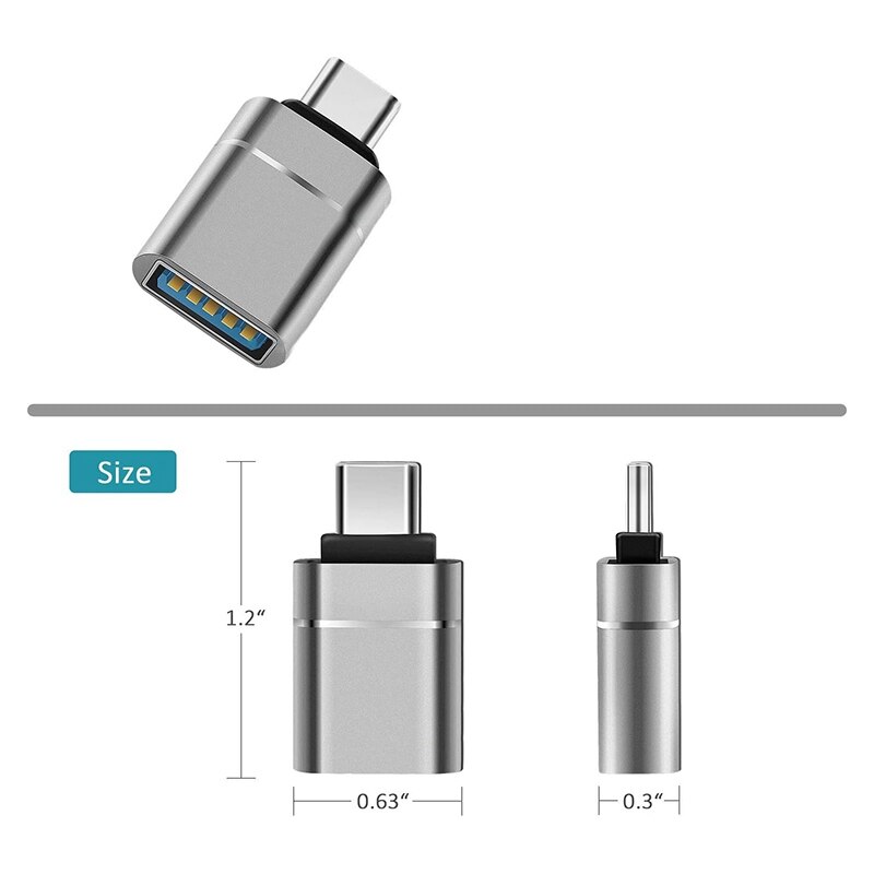 2X Adapter Type C To USB 3.0 Adapter Thunderbolt 3 Type-C Adapter OTG Cable For Pro Air Samsung S10 S9 USB OTG