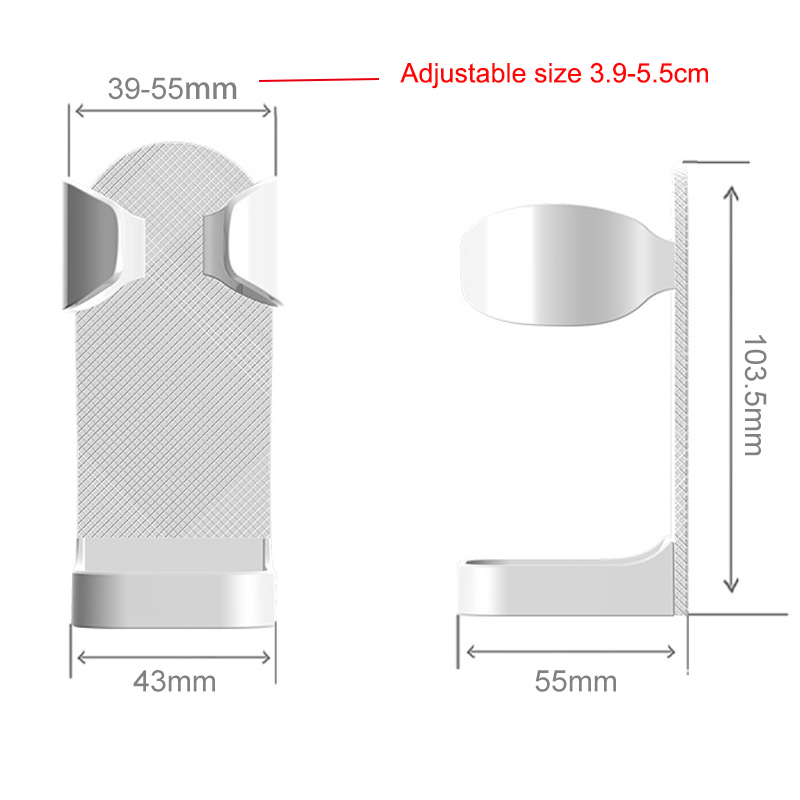 Bathroom Shaver Rack Wall Mounted Shaving Razor Holder Electric Toothbrush Holder Space Saving Traceless Toothbrush Organizer