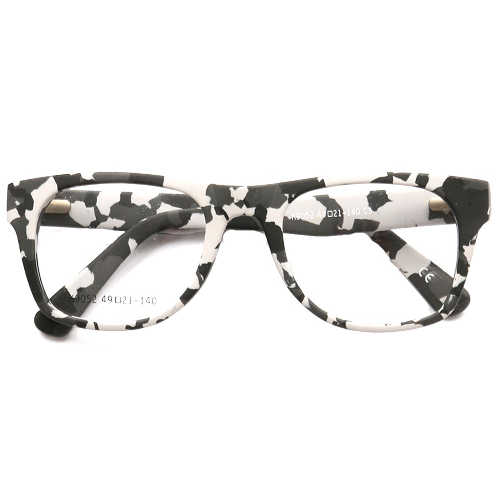 Men Square Glasses Frames Women Camo Optical Eyeglass Frame Camouflage Round Prescription Pink Eyewear Spectacles