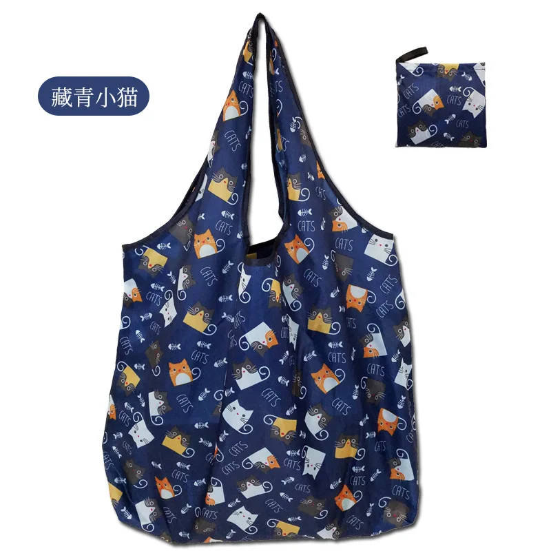 Modischer Druck, faltbar, , Einkaufstasche, faltbar, Handtaschen, praktisch, großes FassungsvermöGen für Reisen, Einkaufstasche