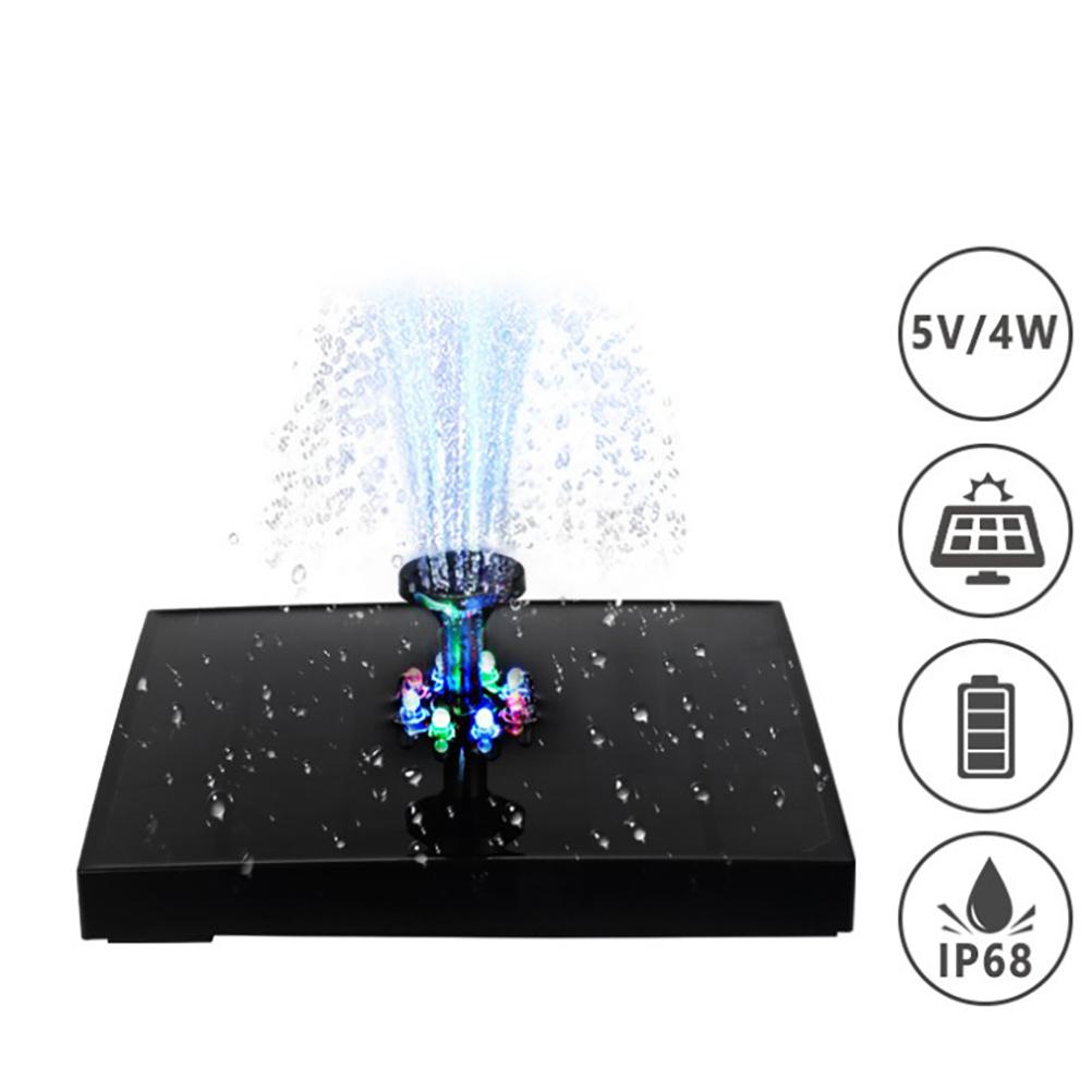 Floating Solar LED Fountain Garden Water Fountain Pool Pond Decoration Solar Panel Powered Fountain Water Pump Garden Decoration