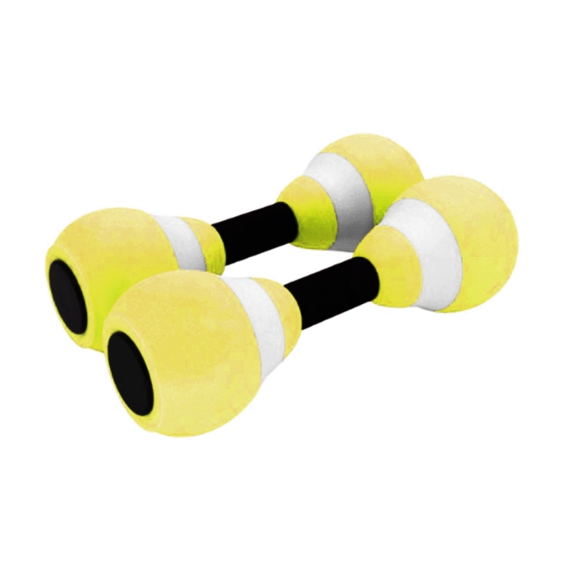 Haltères en mousse EVA 652D, équipement d'aquagym, haltères aquatiques pour le Fitness en piscine: YELLOW