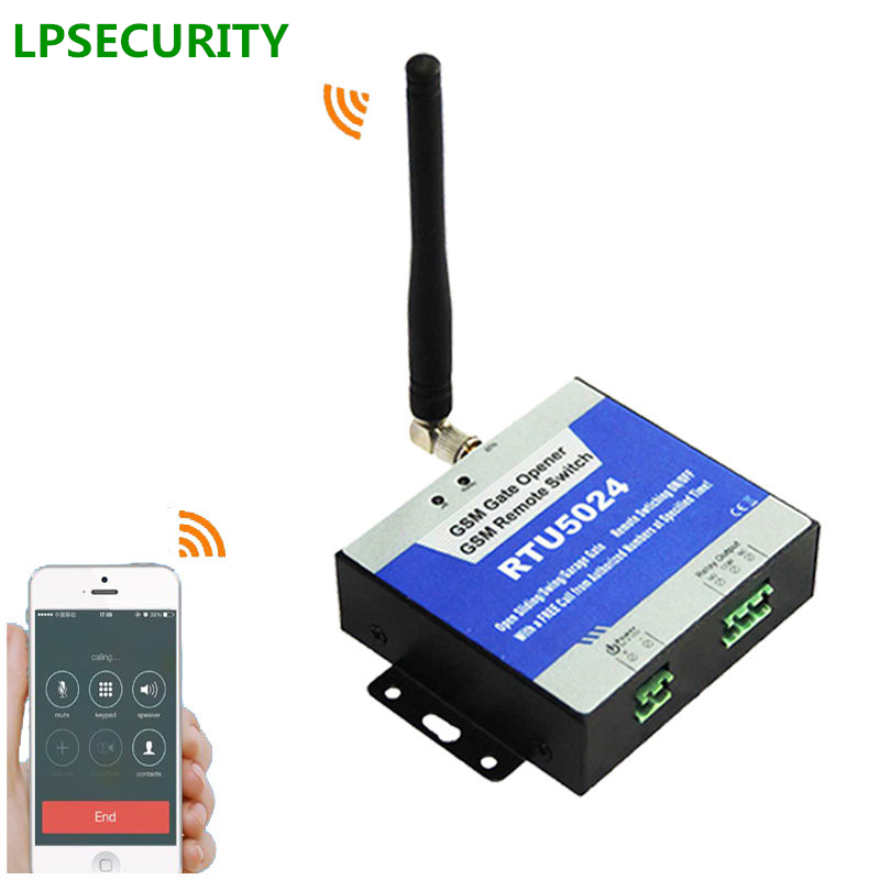 200 user GSM Gate Opener Relay Switch Remote Access Control Wireless Door Opener By Free Call RTU5024 App