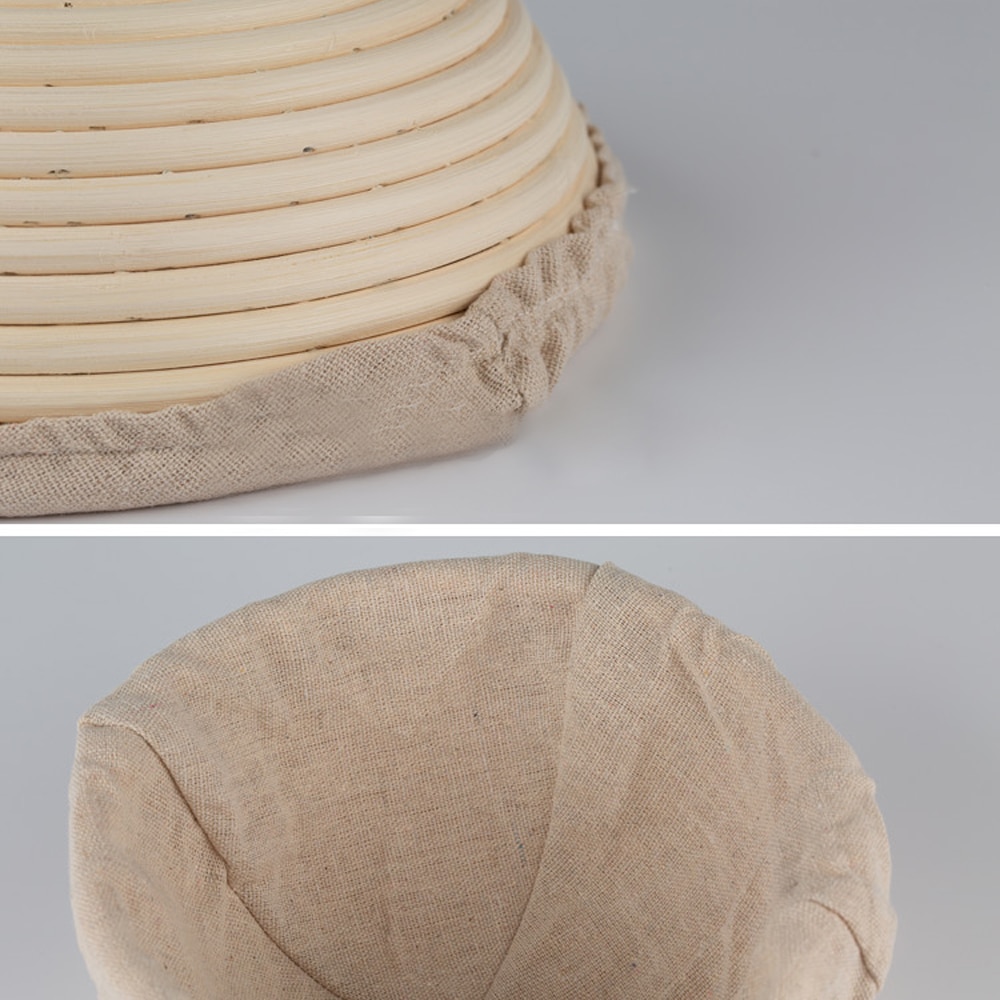 Round Rattan Bread Banneton Proofing Basket Making Tools Bread Fermentation Basket Cloth Cover Scraper Cutter Bakeware Set $