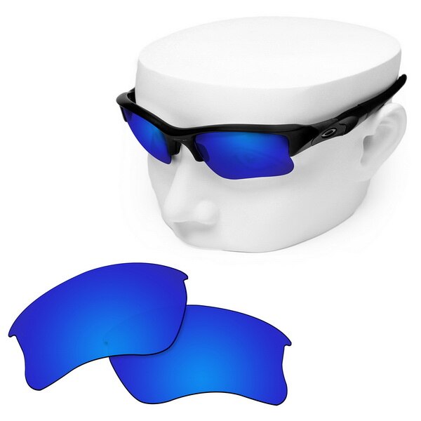 OOWLIT Polarized Replacement Lenses for-Oakley Flak Jacket XLJ Sunglasses: Deep Blue