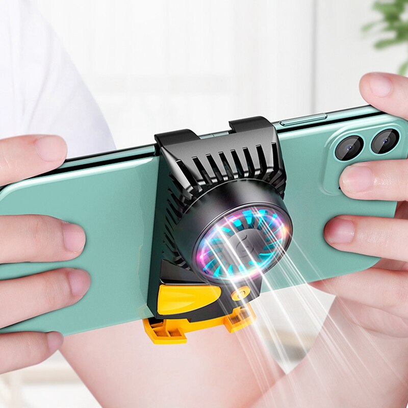 Cell Phone Cooler Semiconductor Heatsink Phone Radiator for Android / iPhone Phones Play Games Lives Watch Videos