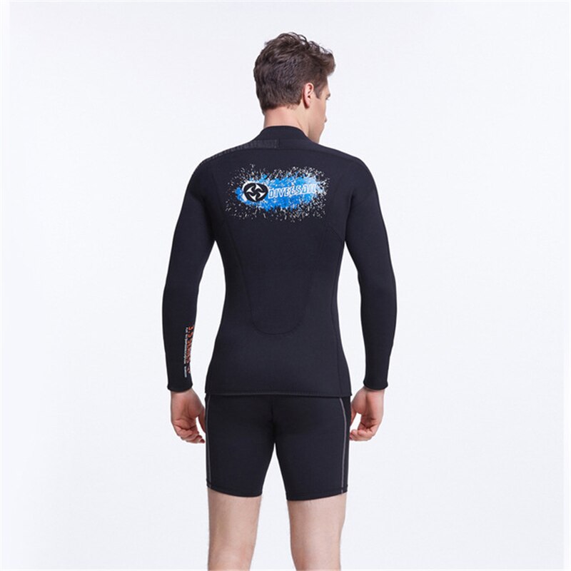 Subacqueo degli uomini A Due Pezzi Si Adatta Alle 3 millimetri di Neoprene Tessuto Interno Termico Mercerizzato Panno Quick Dry Anfibio Nuoto Surf Indossa