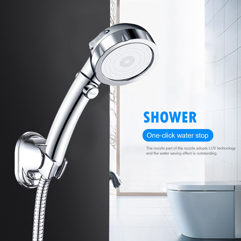 Adjustable Rain Shower Head Handheld Set Anion High Pressure Bathroom Rainfall Gadgets Water Saving Showerhead