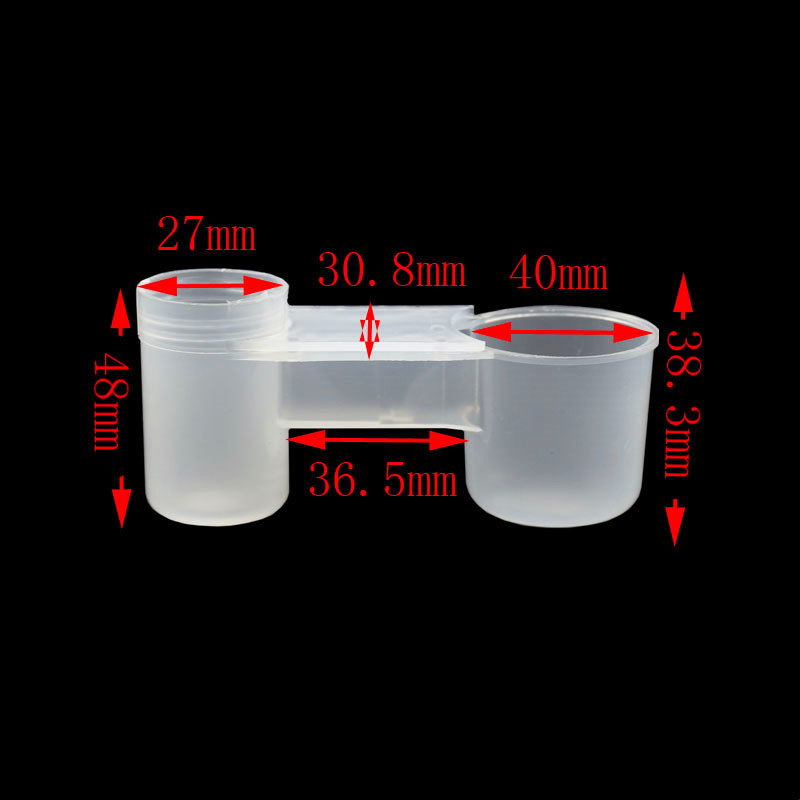 1pcs breeding supplies Portable Plastic Clear Water Bottle Bird Feeder Drinker Cup for Poultry Dove Pigeon Bird accessories: Default Title