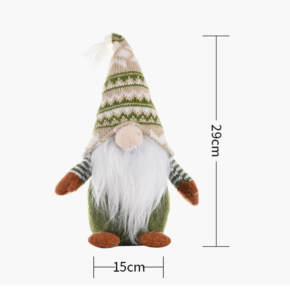Cartoon kerstman gezichtloos decoratief pop pluche elf speelgoed kinderbenodigdheden kerstversieringen voor thuis jaar