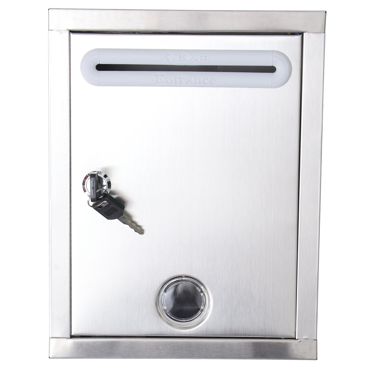 1 pcs Suggestion Box Wall Hanging Mailbox Stainless Steel Mailbox Suggestion Box for School