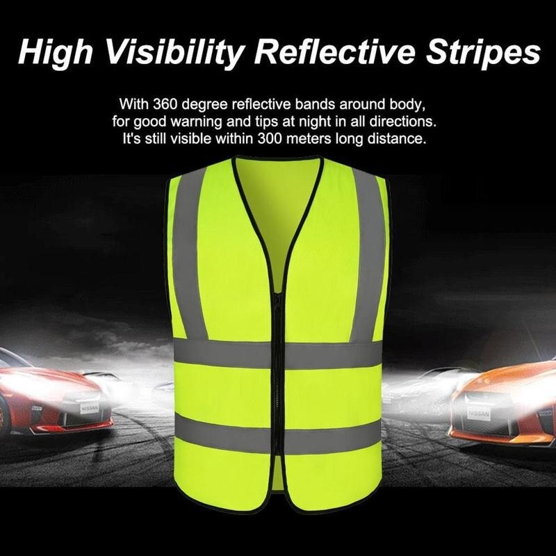 Reflecterend fietsvest ademend verkeer nacht werk beveiliging hardlopen reflecterend veiligheidsvest buiten waarschuwing reflecterend vest