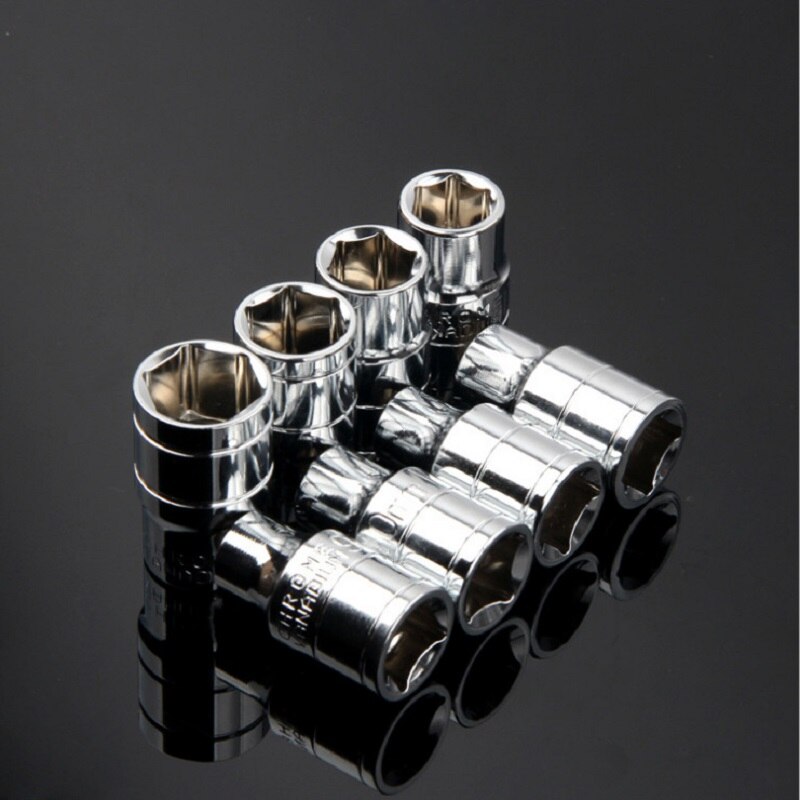11Pcs/Set 1/2 Inch Short Socket Set CRV 10-24mm Deep Socket Adapter for Torque Ratchet Socket Wrench Spanner Repair Tool