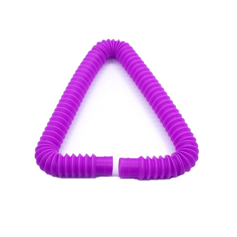 5 pezzi di plastica colorata Pop Tube Coil creativo magico giocattolo cerchio giocattoli divertenti sviluppo precoce educativo giocattolo pieghevole