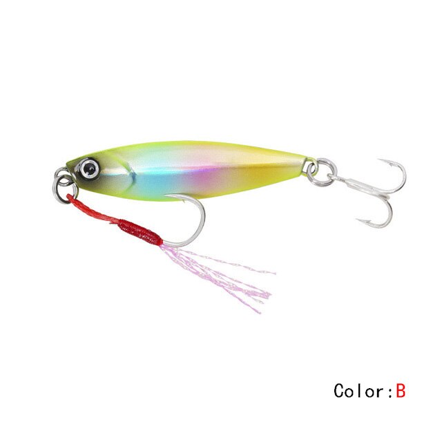 Metal Cast Jig Spoon 7G 14G Shore Casting Jigging Lead Fish Sea Bass Fishing Lure Long Casting Artificial Bait Tackle: B / 14g