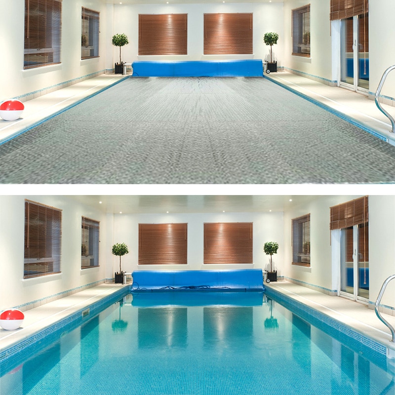 Rectangular Pool Cover Retaining Solar Swimming Pool Film Insulation Film Swimming bache piscine cubierta piscina כיסוי בריכה