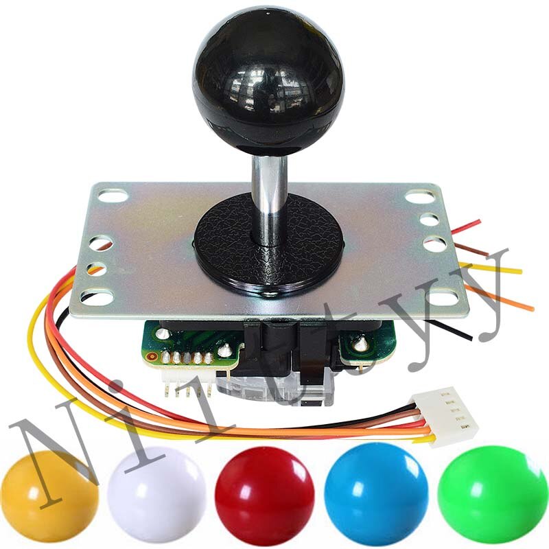 Originele Japan Sanwa Joystick Jlf Tp 8YT Vechten Rocker Met Topball En 5pin Draad Voor Jamma Arcade Game Diy Deel