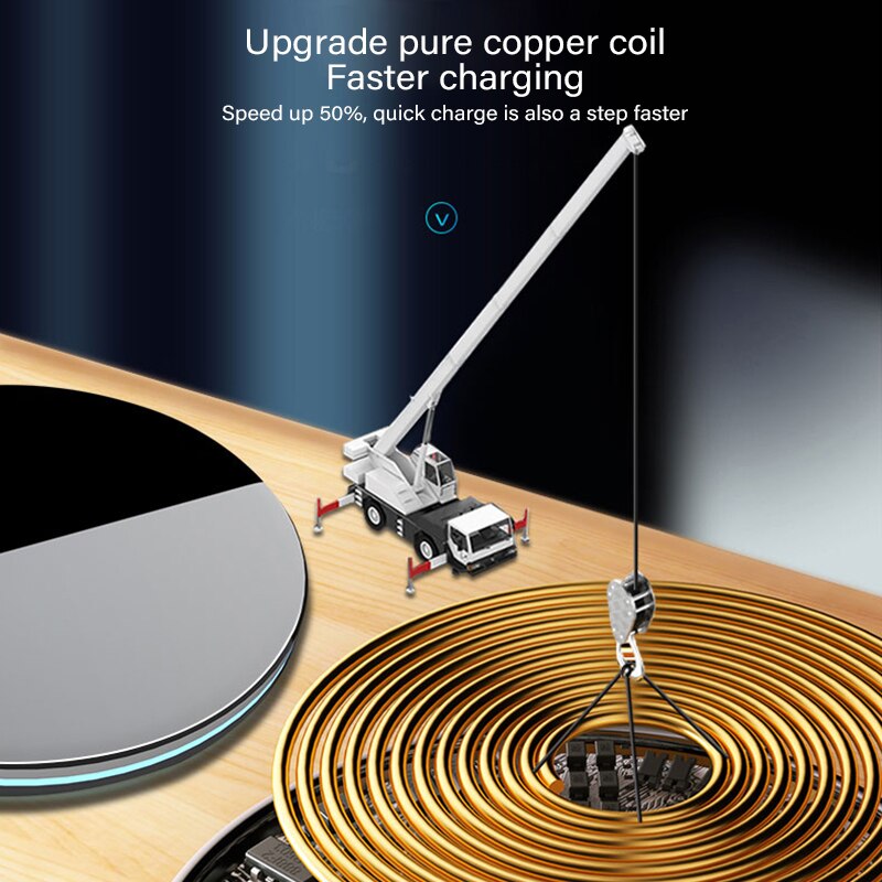 20W Fast Wireless Charger For Samsung Galaxy S10 S9 Note 10 S10+ 9 USB Qi Charging Pad For IPhone 11 Pro XS Max XR X 8 Plus
