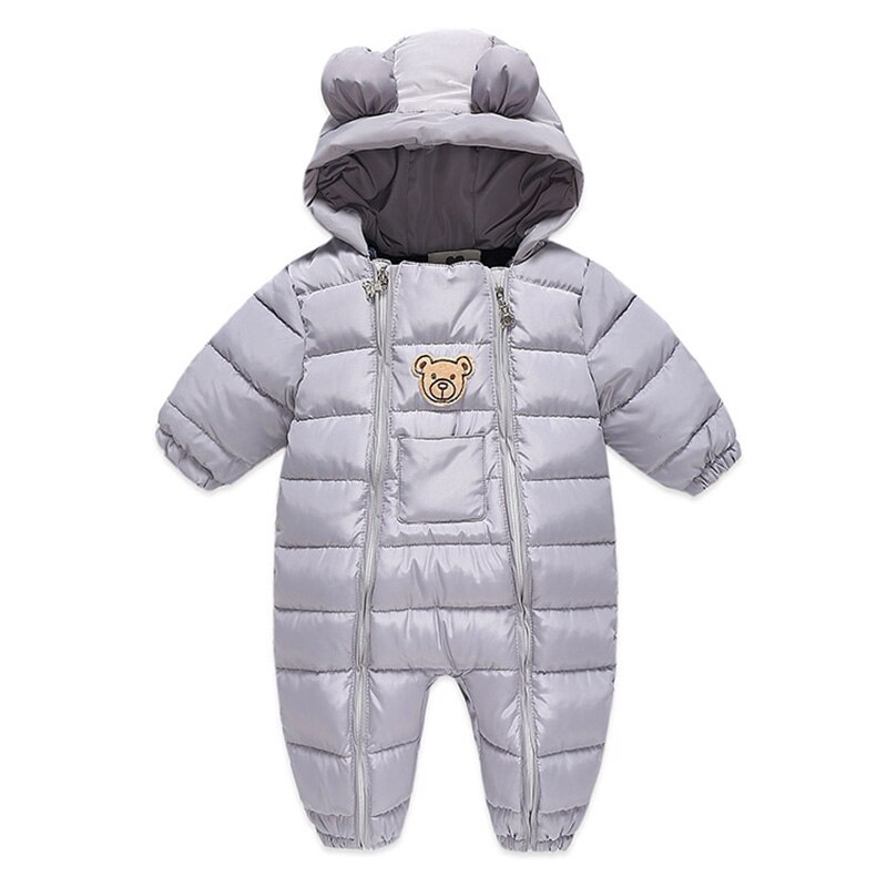 Macacão das crianças do bebê meninas casaco de inverno para meninos roupas engrossar infantil macacão da criança snowsuit outwear onesize chd011