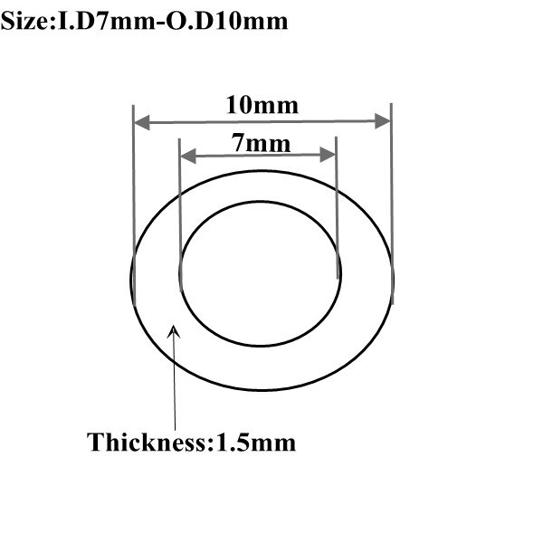 O.D5 ~ 16Mm Zwart Pvc Pijp Tuin Thuis Irrigatie Drip Watering Buis Aquarium Aquarium Harde Buis Waterleiding voor Tuin 50Cm Lange: 7x10mm