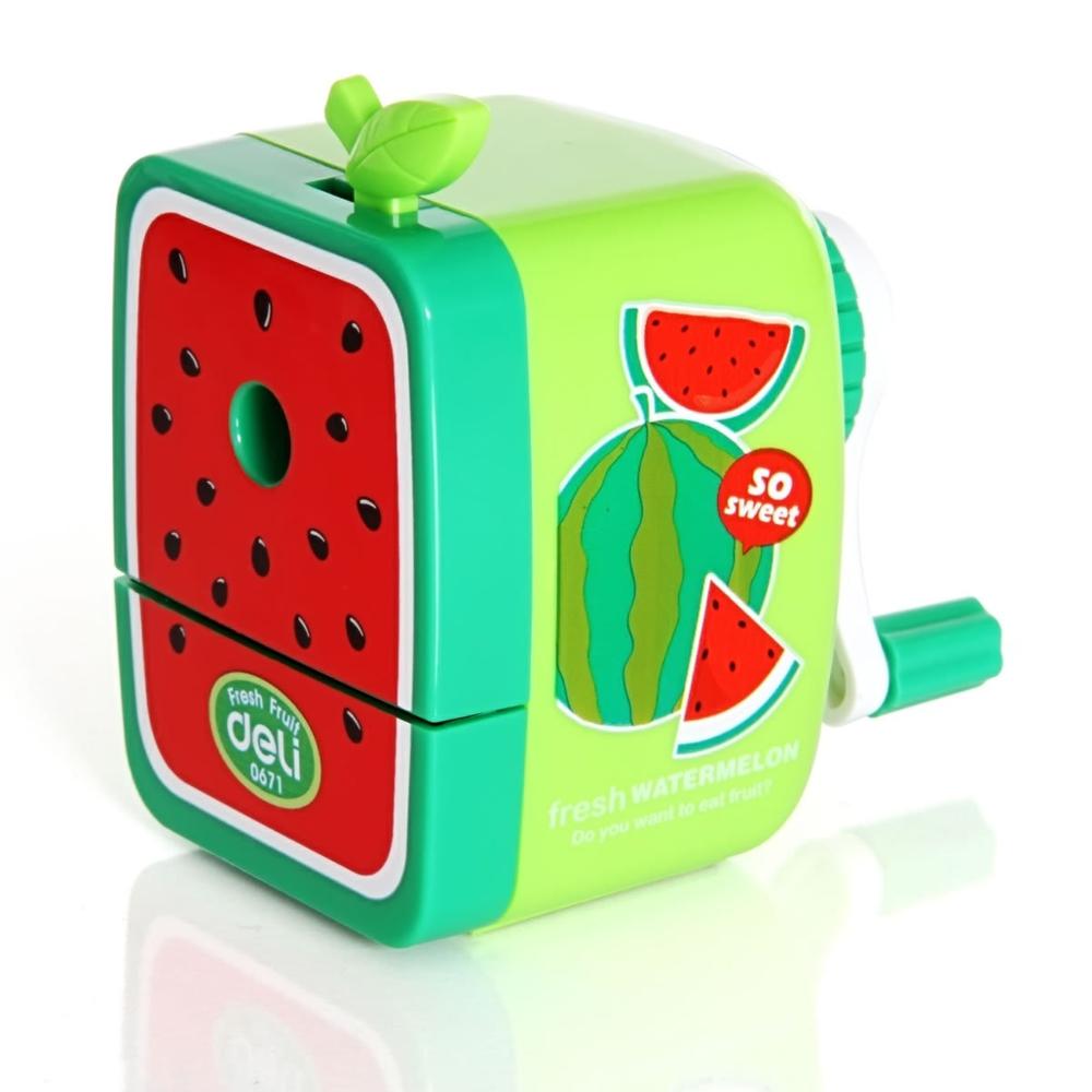 Cute Fruit Pensil Sharpener Kawaii IMC Rh Walnut Hand Crank Pencil Cutting Machine Cartoon Stationery