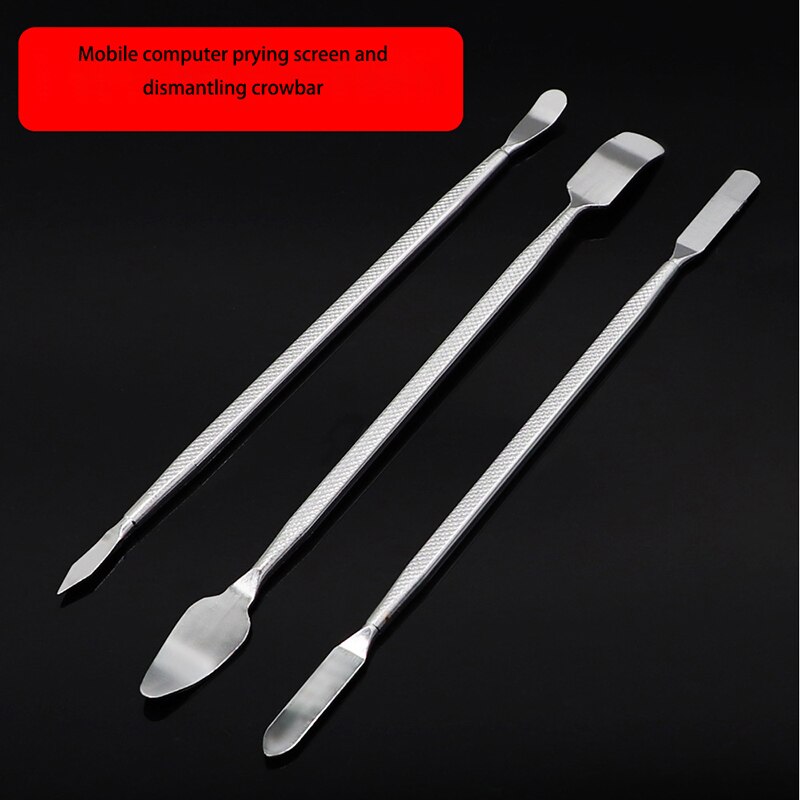3-Piece Metal Crowbar Practical Set Metal Multi-Function Disassembly Tool Bar Boot Crowbar Shell Universal Stainless Steel Tool
