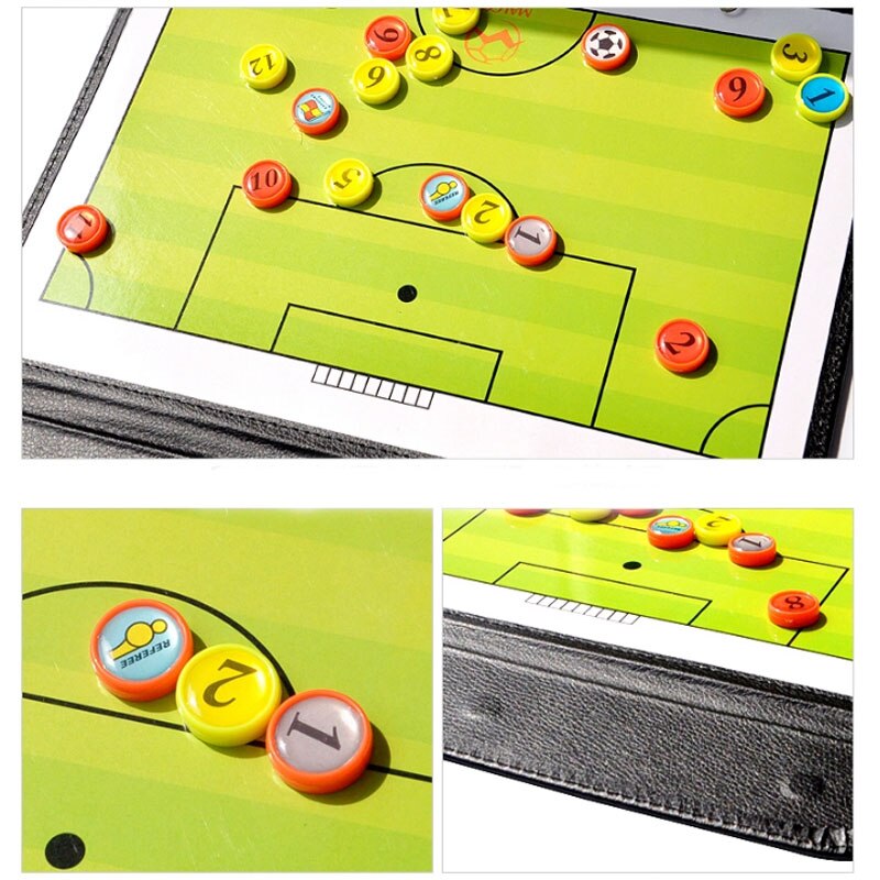 MAICCA Magnetic Football trainer Board pieghevole allenatore di calcio libro tattico set con penna appunti materiale didattico commercio all&#39;ingrosso