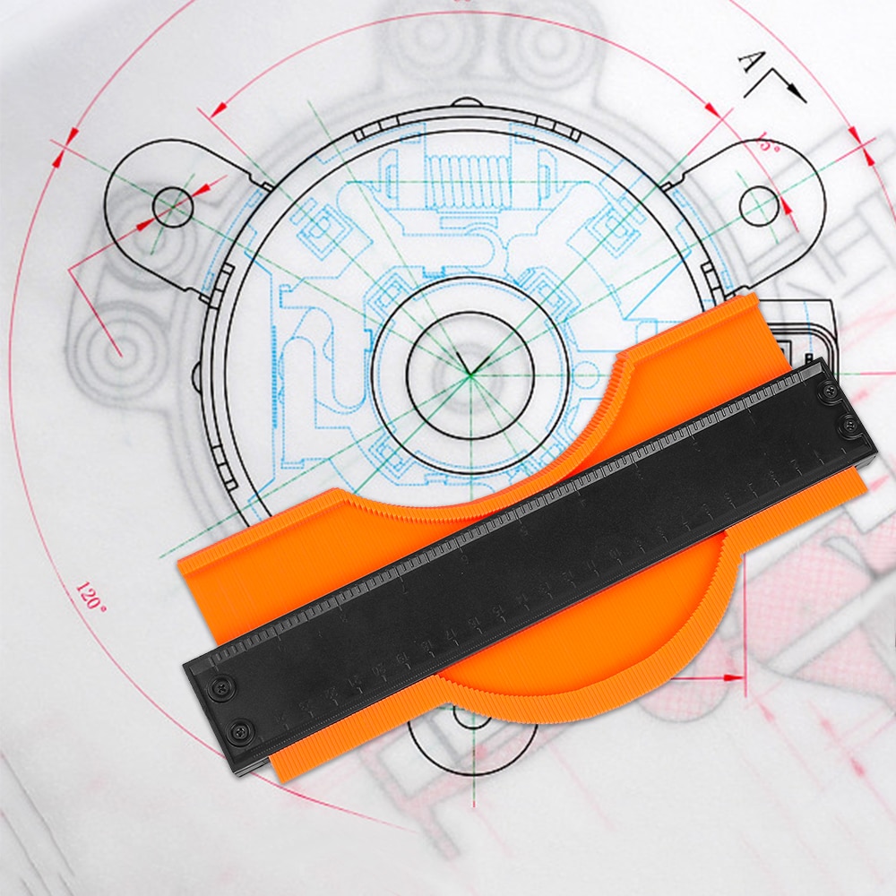 5/6/10 Inch Contour Gauge Profile Duplicator Wood Marking Tool Tiling Laminate Tiles Tools Profile Measuring Tools